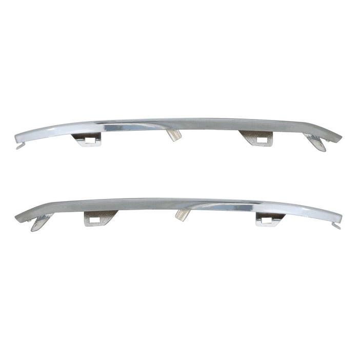 DURAFORCE 2015-20 Chevy Tahoe Suburban Front Left Right Chrome Bumper Trim Molding