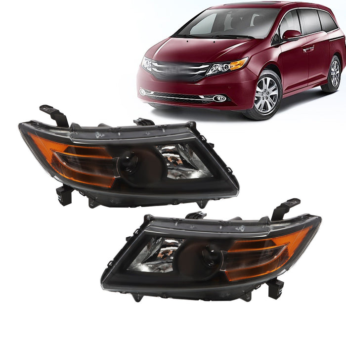 DURAFORCE 2011-2017 Honda Odyssey Headlights Pair Left & Right Side Replacement