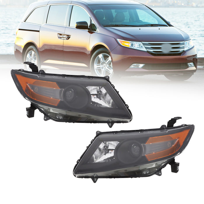 DURAFORCE 2011-2017 Honda Odyssey Headlights Pair Left & Right Side Replacement