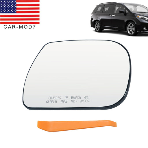 DURAFORCE 2011-2014 Toyota Sienna Heated Passenger Side Mirror Glass Replacement
