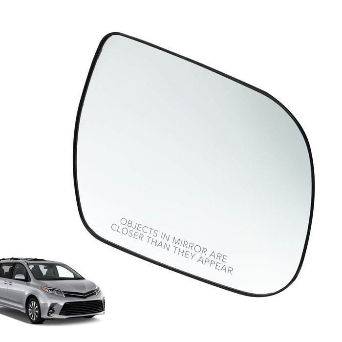 DURAFORCE 2011-2014 Toyota Sienna Heated Passenger Side Mirror Glass Replacement