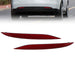 DURAFORCE 2016-2023 Tesla Model X Rear Bumper Reflector Light Cover Red Left & Right 2pc