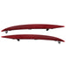 DURAFORCE 2016-2023 Tesla Model X Rear Bumper Reflector Light Cover Red Left & Right 2pc