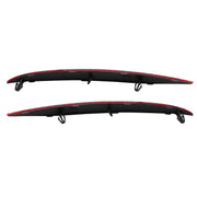 DURAFORCE 2016-2023 Tesla Model X Rear Bumper Reflector Light Cover Red Left & Right 2pc
