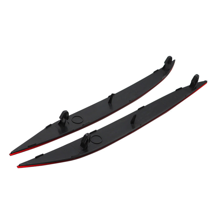 DURAFORCE 2016-2023 Tesla Model X Rear Bumper Reflector Light Cover Red Left & Right 2pc
