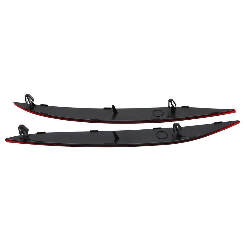 DURAFORCE 2016-2023 Tesla Model X Rear Bumper Reflector Light Cover Red Left & Right 2pc