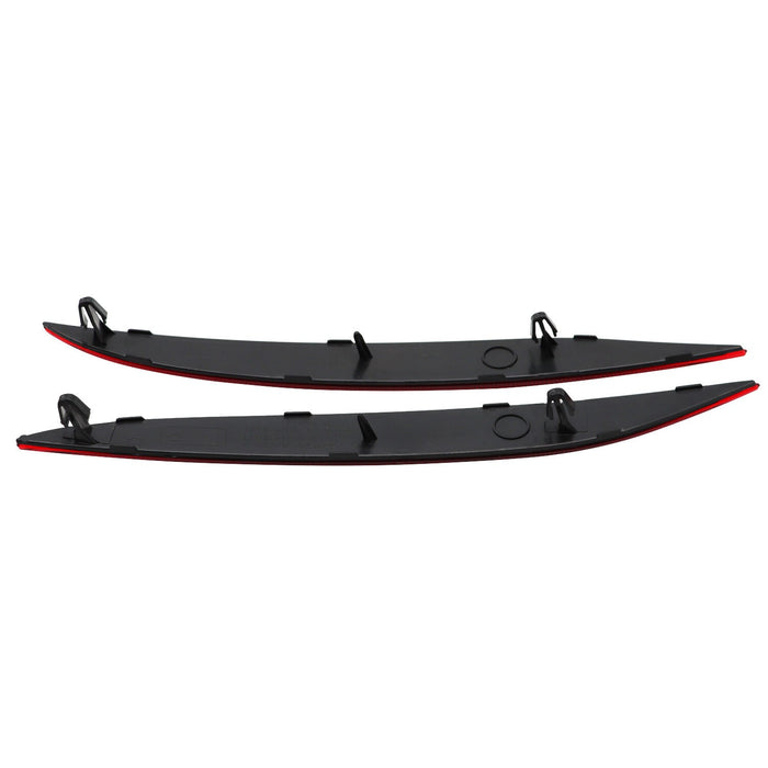 DURAFORCE 2016-2023 Tesla Model X Rear Bumper Reflector Light Cover Red Left & Right 2pc