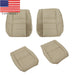 DURAFORCE 2008-2012 Honda Accord Tan Leather Seat Covers Driver & Passenger Bottom Set