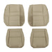 DURAFORCE 2008-2012 Honda Accord Tan Leather Seat Covers Driver & Passenger Bottom Set