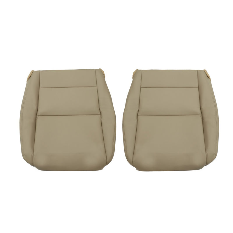 DURAFORCE 2008-2012 Honda Accord Tan Leather Seat Covers Driver & Passenger Bottom Set