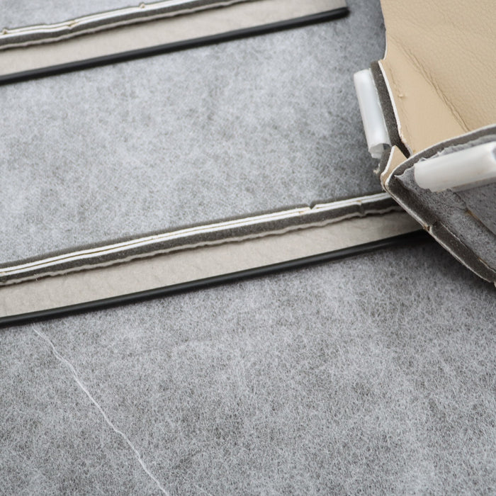 DURAFORCE 2008-2012 Honda Accord Tan Leather Seat Covers Driver & Passenger Bottom Set