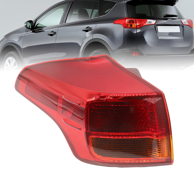 DURAFORCE 2013-2015 Toyota RAV4 Left Tail Light Assembly Driver Side Outer Lamp
