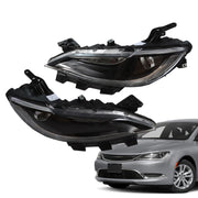 DURAFORCE 2015-2017 Chrysler 200 Halogen Projector Headlights Pair Without LED DRL