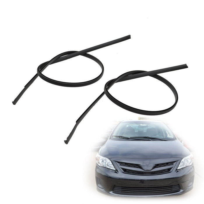 DURAFORCE 2009-2013 Toyota Corolla Roof Drip Molding Trim Left & Right Black 2PCS