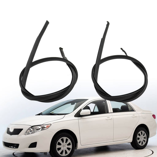 DURAFORCE 2009-2013 Toyota Corolla Roof Drip Molding Trim Left & Right Black 2PCS