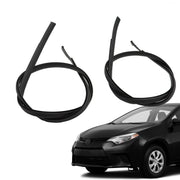 DURAFORCE 2009-2013 Toyota Corolla Roof Drip Molding Trim Left & Right Black 2PCS