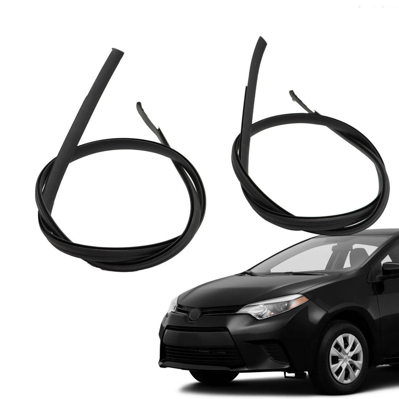 DURAFORCE 2009-2013 Toyota Corolla Roof Drip Molding Trim Left & Right Black 2PCS