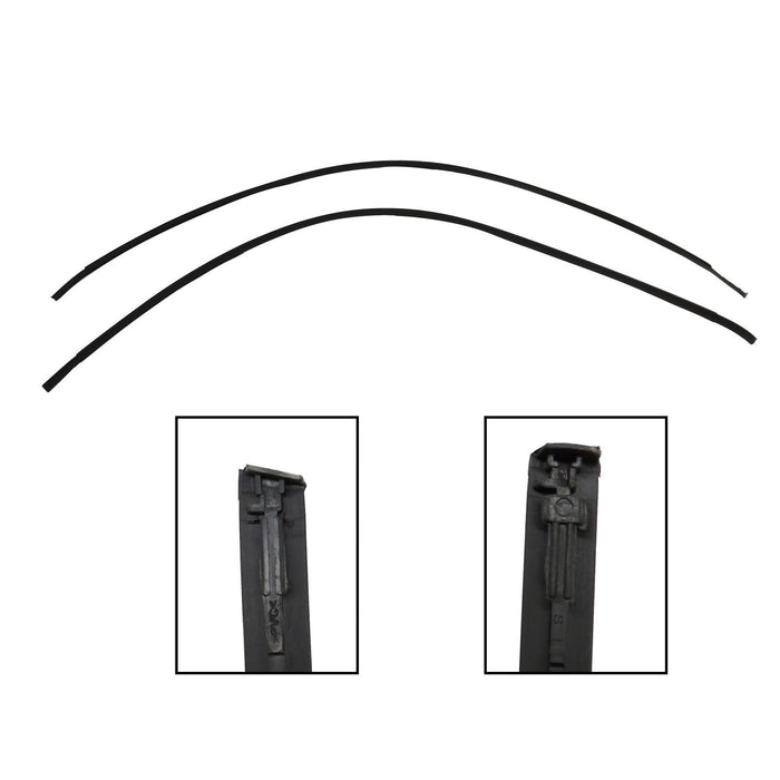 DURAFORCE 2009-2013 Toyota Corolla Roof Drip Molding Trim Left & Right Black 2PCS