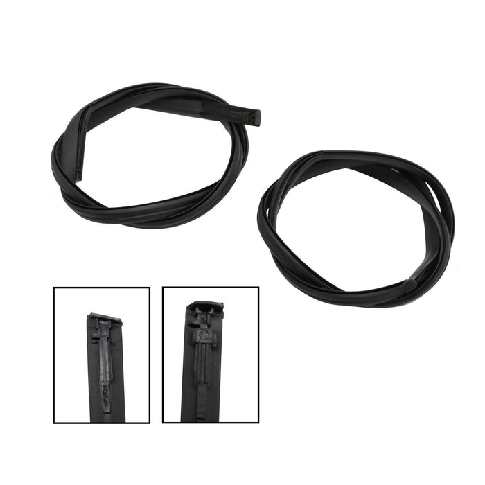 DURAFORCE 2009-2013 Toyota Corolla Roof Drip Molding Trim Left & Right Black 2PCS