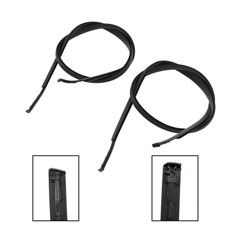 DURAFORCE 2009-2013 Toyota Corolla Roof Drip Molding Trim Left & Right Black 2PCS