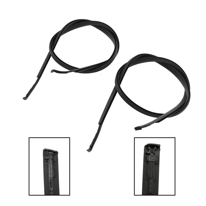 DURAFORCE 2009-2013 Toyota Corolla Roof Drip Molding Trim Left & Right Black 2PCS