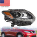 DURAFORCE 2014-2016 Nissan Rogue LED Headlight Chrome Passenger Right Side RH