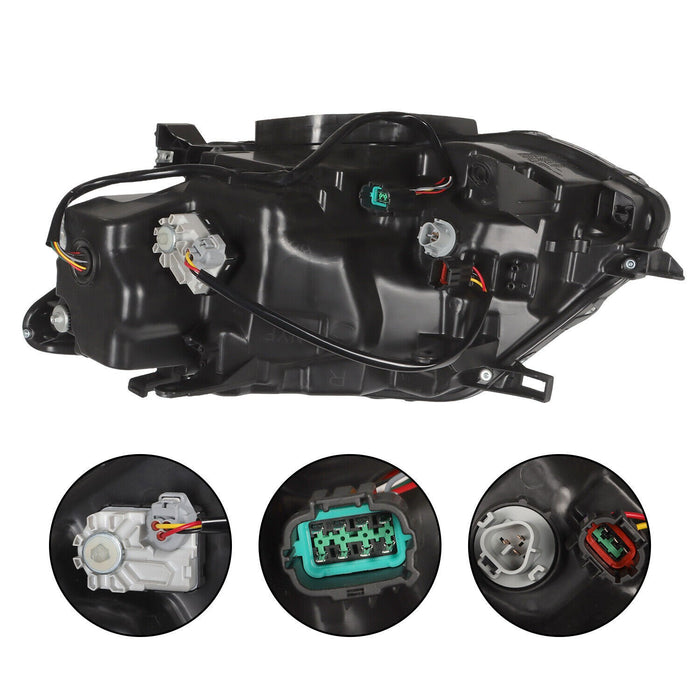 DURAFORCE 2014-2016 Nissan Rogue LED Headlight Chrome Passenger Right Side RH