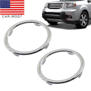 DURAFORCE 2012-2015 Honda Pilot Chrome Front Left & Right Fog Light Covers