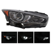 DURAFORCE 2014-2022 Infiniti Q50 Right LED Headlight Assembly Passenger Side W/O AFS
