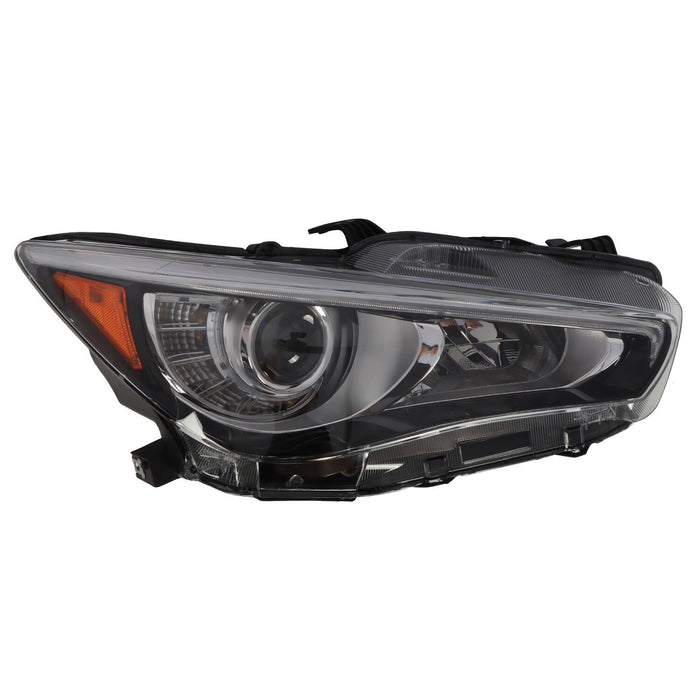 DURAFORCE 2014-2022 Infiniti Q50 Right LED Headlight Assembly Passenger Side W/O AFS