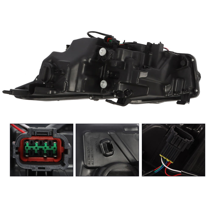 DURAFORCE 2014-2022 Infiniti Q50 Right LED Headlight Assembly Passenger Side W/O AFS