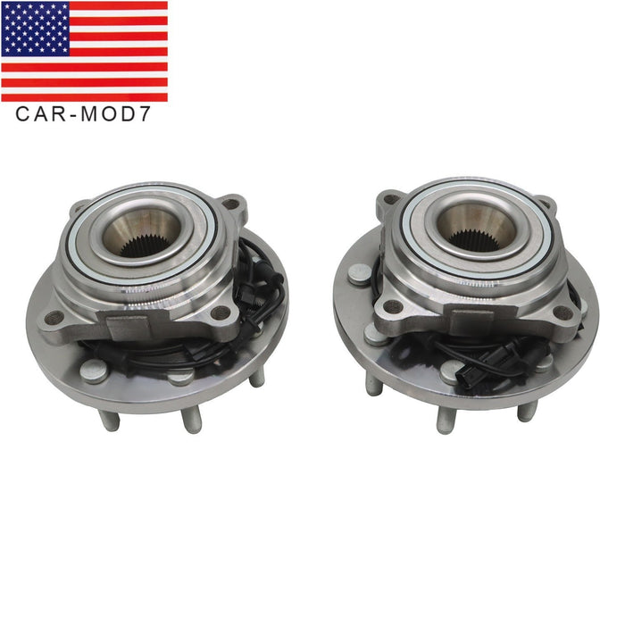 DURAFORCE 2012-2013 Ram 2500 3500 Front Wheel Bearing Hub Assembly Pair 8 Lug ABS