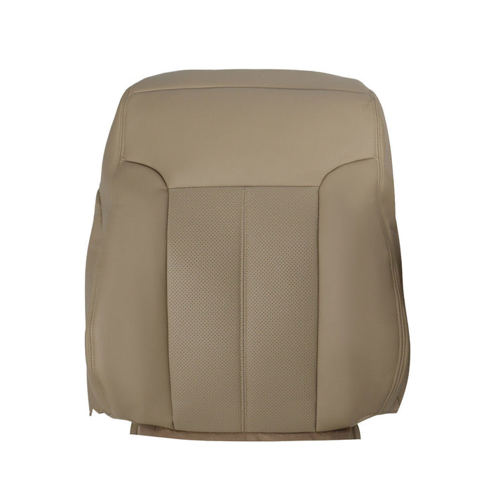 DURAFORCE 2011-2016 Ford F250 F350 Lariat Tan Leather Driver Seat Cover Top & Bottom