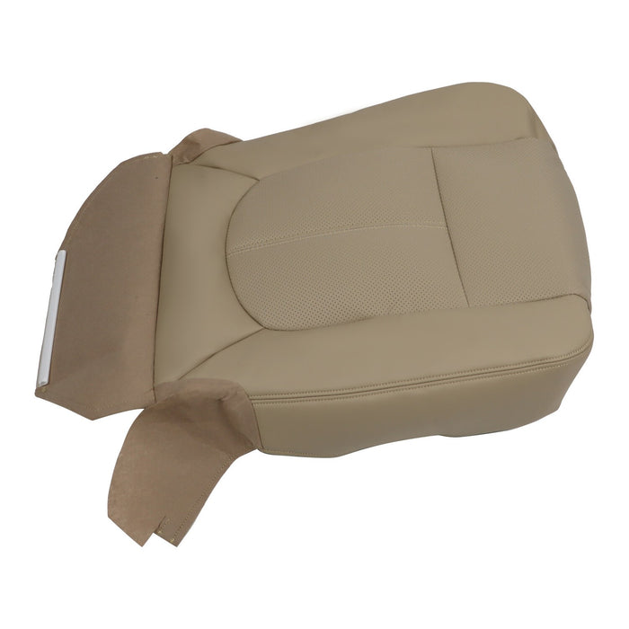 DURAFORCE 2011-2016 Ford F250 F350 Lariat Tan Leather Driver Seat Cover Top & Bottom