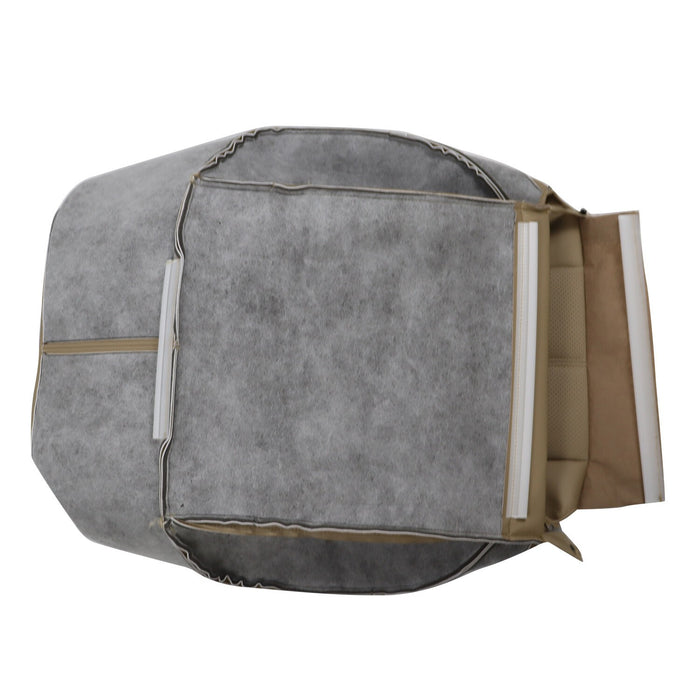 DURAFORCE 2011-2016 Ford F250 F350 Lariat Tan Leather Driver Seat Cover Top & Bottom