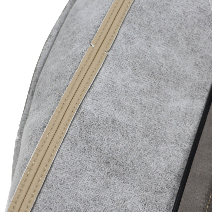 DURAFORCE 2011-2016 Ford F250 F350 Lariat Tan Leather Driver Seat Cover Top & Bottom