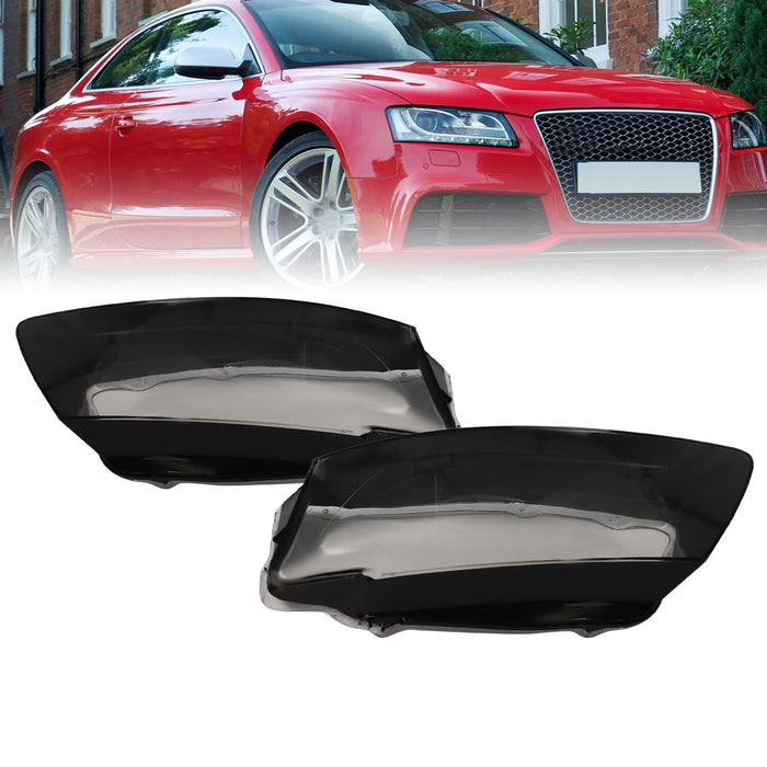 DURAFORCE 2008-2012 Audi A5 S5 RS5 Headlight Covers Lens Shell Left & Right Set