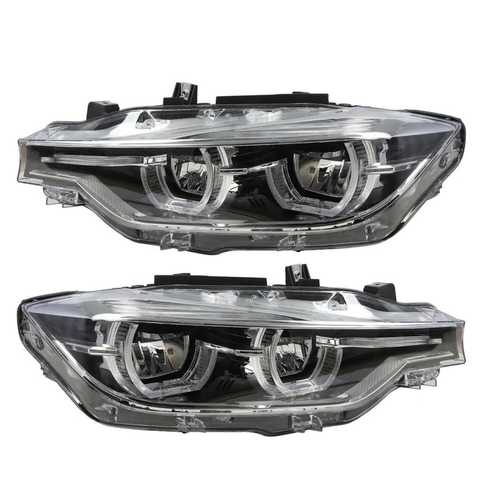 DURAFORCE 2016-2019 BMW 3 Series F30 F31 LED Headlights LH & RH Non-AFS Pair