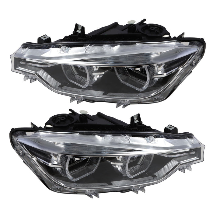DURAFORCE 2016-2019 BMW 3 Series F30 F31 LED Headlights LH & RH Non-AFS Pair