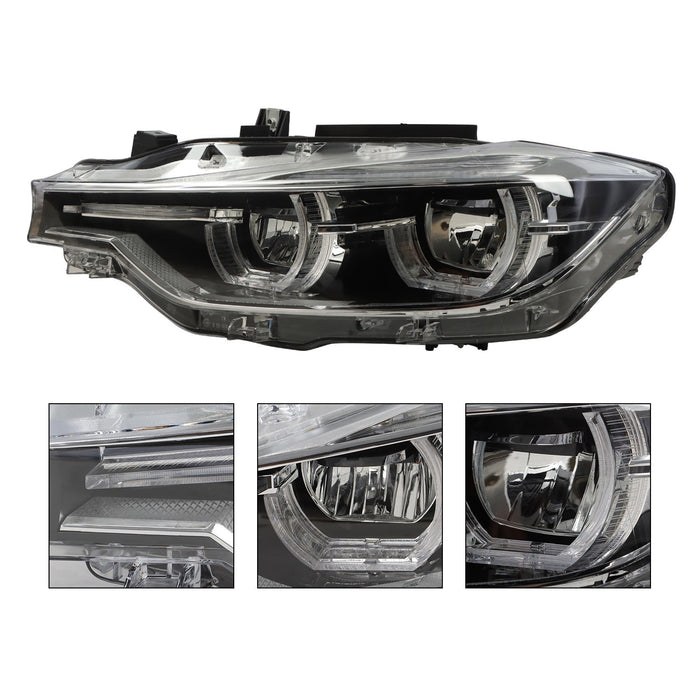 DURAFORCE 2016-2019 BMW 3 Series F30 F31 LED Headlights LH & RH Non-AFS Pair