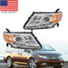 DURAFORCE 2011-2013 Honda Odyssey Halogen Chrome Amber Headlights Left & Right Side