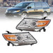 DURAFORCE 2011-2013 Honda Odyssey Halogen Chrome Amber Headlights Left & Right Side