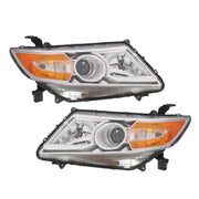 DURAFORCE 2011-2013 Honda Odyssey Halogen Chrome Amber Headlights Left & Right Side