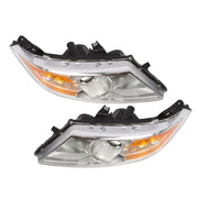 DURAFORCE 2011-2013 Honda Odyssey Halogen Chrome Amber Headlights Left & Right Side
