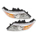DURAFORCE 2011-2013 Honda Odyssey Halogen Chrome Amber Headlights Left & Right Side