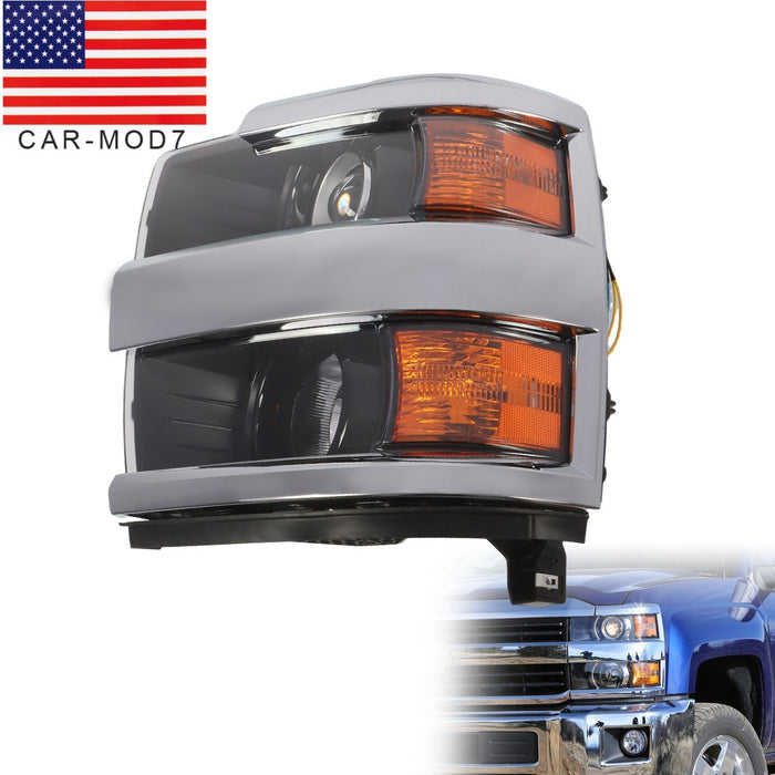DURAFORCE 2015-2019 Chevy Silverado 2500HD 3500HD Left Halogen Projector Headlight LH