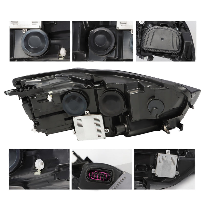 DURAFORCE 2012-2015 Audi A6 S6 HID LED DRL Projector Headlight Driver Side Without AFS