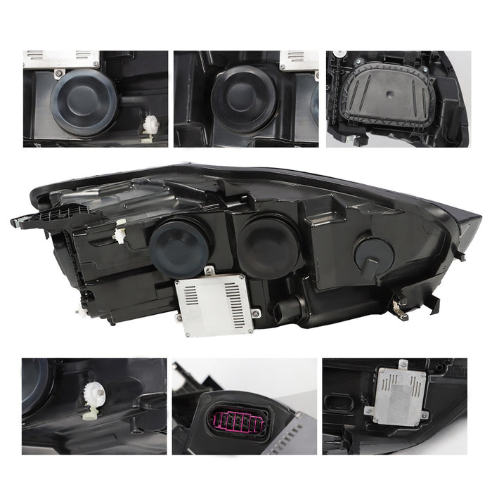 DURAFORCE 2012-2015 Audi A6 S6 HID LED DRL Projector Headlight Driver Side Without AFS