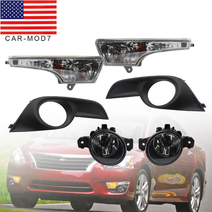 DURAFORCE 2013-2015 Nissan Altima Fog Light & Turn Signal Lamp LH+RH Set