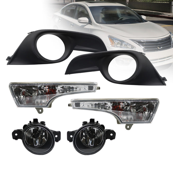 DURAFORCE 2013-2015 Nissan Altima Fog Light & Turn Signal Lamp LH+RH Set